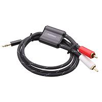 RS 3-FOOT 3.5MM-TO-RCA CABLE (BLACK)