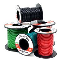18 AWG SOLID COPPER HOOK-UP WIRE - RED / 100'