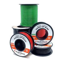 22 AWG SOLID COPPER HOOK-UP WIRE - BLACK / 100'