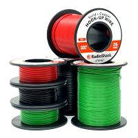 26 AWG SOLID COPPER HOOK-UP WIRE - BLACK / 100'