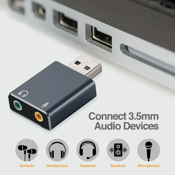 USB 2.0 Stereo Sound Adapter - Image 2