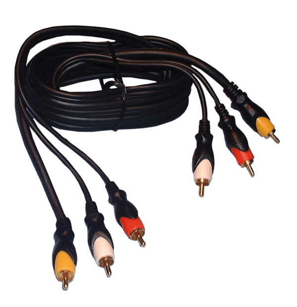 RCA Super-Flex Stereo & Video Dubbing 6ft Composite Cable