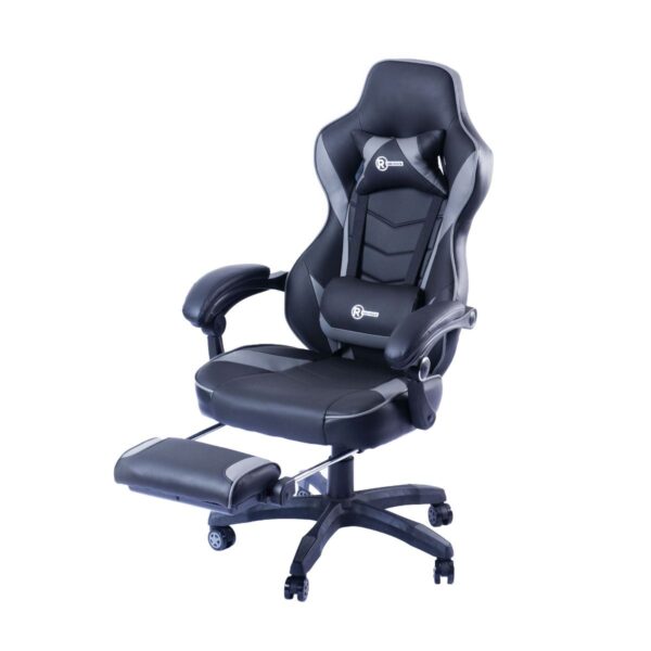 RadioShack Gaming Chair Black and Gray - Image 2