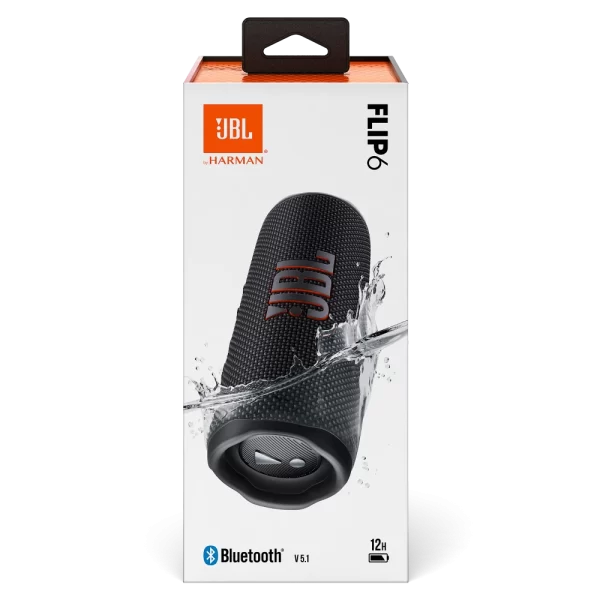 JBL - Flip 6 Waterproof Bluetooth Speaker - Black - Image 5
