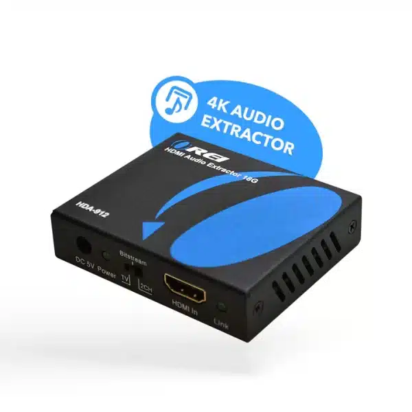 HDMI 4K Audio Extractor Converter - SPDIF + 3.5mm Output - Image 2