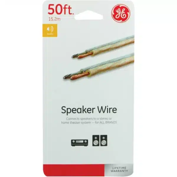 GE 16-Gauge Speaker Wire – 50 Ft. (Home Audio Series) - Image 2