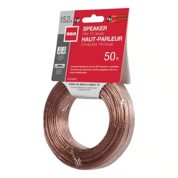 RCA 18-Gauge Speaker Wire – 50 ft. - Image 3