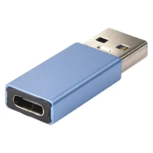 USB-C (Female) to USB-A (Male) Adapter – Blue