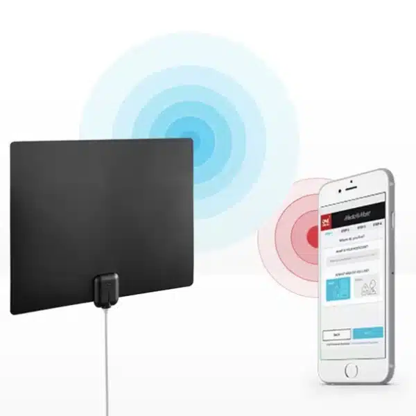 One For All Ultra-Thin Amplified Indoor HDTV Antenna – Up to 60-Mile Range (Model 15584) - Image 4