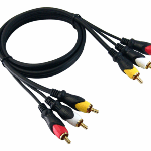 25 Ft. Stereo Audio / Video Cable 3 RCA Male to Male 75 Ohm