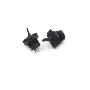 Round Paddle Lever Toggle Switch – SPDT (On)-Off-(On) Momentary