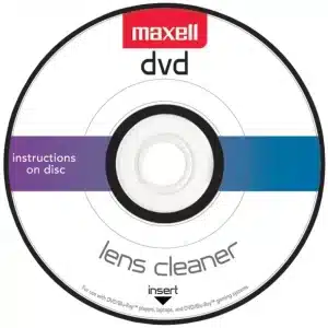 Maxell DVD Lens Cleaner – For Blu-ray, DVD & Gaming Systems