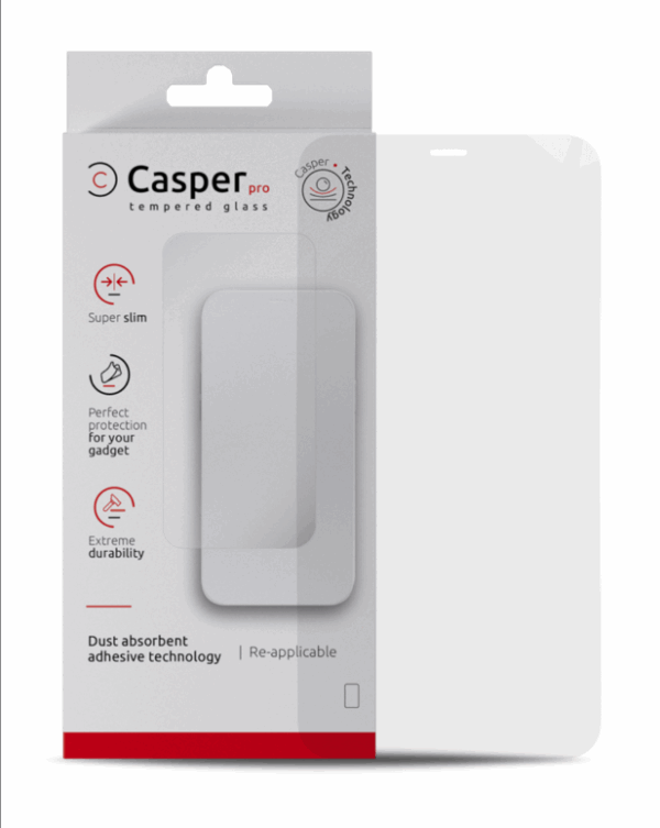 Casper Pro Re-Applicable Tempered Glass Screen Protector – iPhone 12 / 12 Pro (Clear)