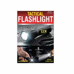 Tactical Flashlight – 5 Settings – Requires 3 AAA Batteries