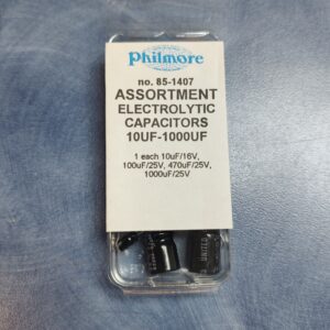 Electrolytic Capacitor Assortment – Mixed Values (4-Pack)