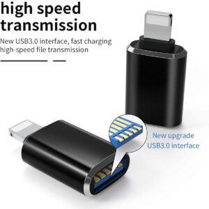 Lightning Male to USB 3.0 Female OTG Adapter Cable (Apple MFi Certified)