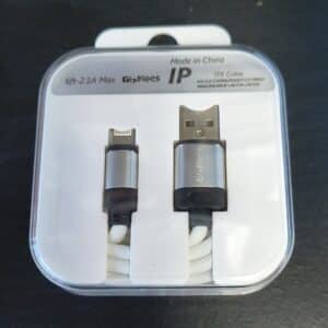 USB-A to Lightning Charge Cable – 6 ft, White