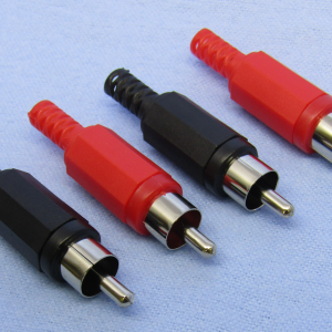 Solder Terminal RCA Plug 4-Pack