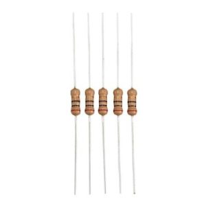 22K-Ohm 1/4-Watt Carbon Film Resistors 5-Pack