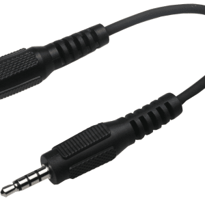 3.5mm 4-Conductor Male to 2.5mm 4-Conductor Female Audio Cable – 6"