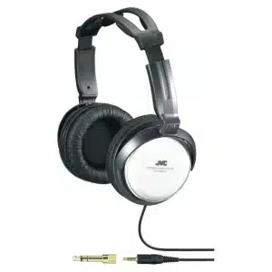 JVC Wired Over-Ear Full-Size Headphones with 3.5mm Connector & 1/4" Adapter – HA-RX500
