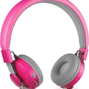 LilGadgets On-Ear Kids Headphones – Pink (4+ Years, Untangled Pro)