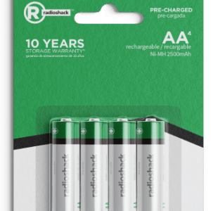RadioShack AA Rechargeable Batteries – 4 Pack