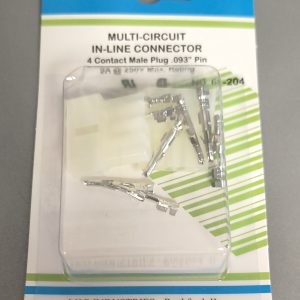 4-Pin .093" Molex-Style Connector Set with Pins (1 Pair)