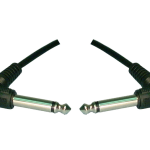 Right Angle 1/4" Mono M/M Audio Cable – 6 ft.