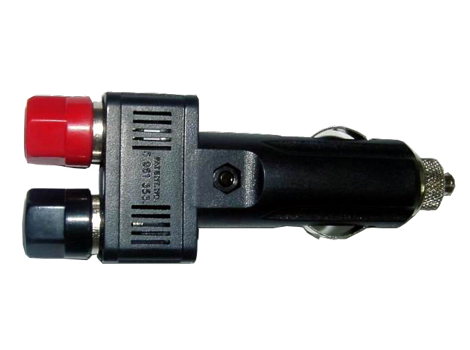 Cigarette Lighter Plug to Binding Posts Adapter – 10A Fused