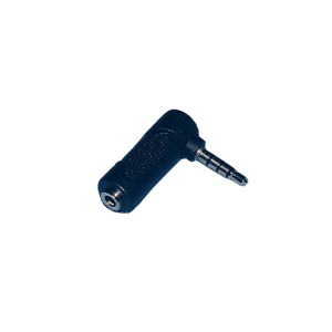 Right Angle 3.5mm 4-Conductor Male to Female Adapter