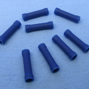 Insulated Seamless Butt Connector – Blue (16-14 AWG)