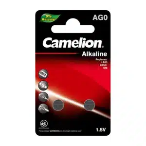 AG0 / LR521 / 379 1.5V Alkaline Button Cell Battery 2-Pack