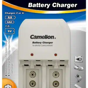 Overnight Battery Charger for AA, AAA & 9V