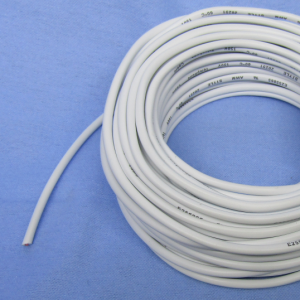 Telephone Flat Line Cord – 4 Conductor, 50 ft, White