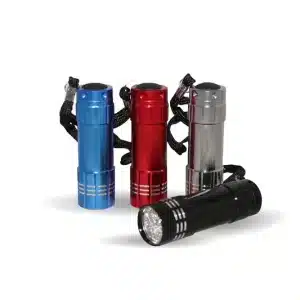 9 LED Super Bright Flashlight – Multiple Colors - Value Flashlight