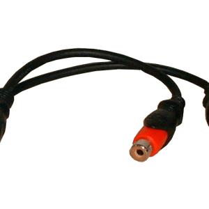 3.5mm Stereo Male to (2) RCA Female Y Adapter Cable, 6 Inches