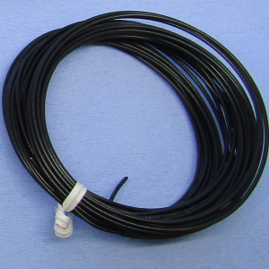 25 ft 22 AWG Solid Copper Hook-Up Wire – Black (12-2211)