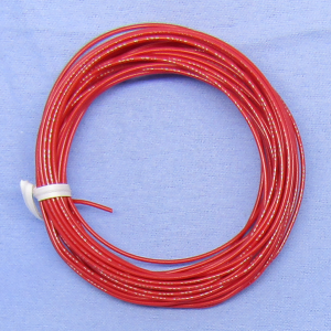 25 ft 22 AWG Solid Copper Hook-Up Wire – Red (12-2216)