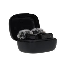 RadioShack Wireless Clip-On Microphone with Charging Case USB-C – 20m Range