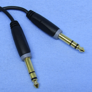 6 ft 1/4" Stereo Male to Male Audio Cable – Gold Plated (44-340)