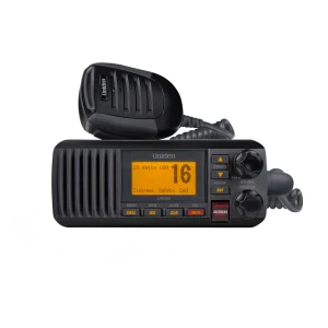 Uniden UM385BK Fixed Mount Marine VHF Radio with DSC & Weather Alerts