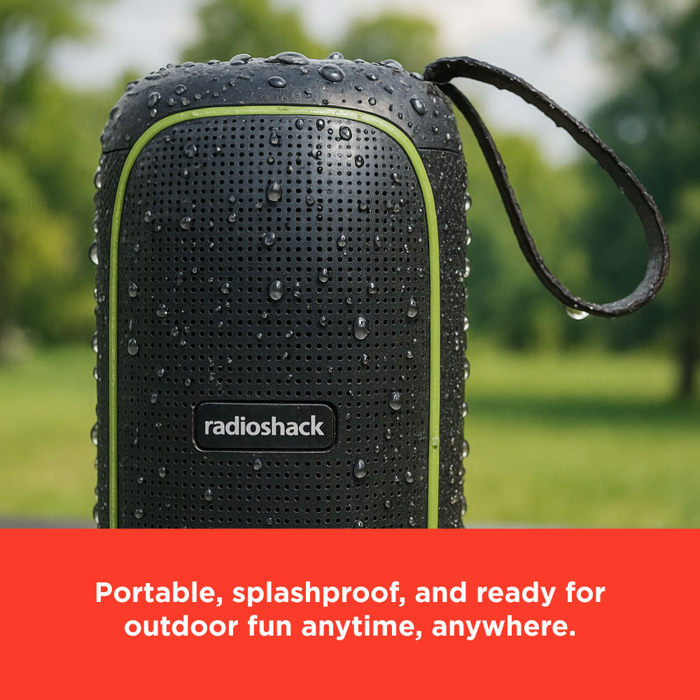 RadioShack 30W Bluetooth Speaker with RGB Lights, FM Radio, TWS & IPX5 Waterproof – Blue/Gray (Model 4001780) - Image 3