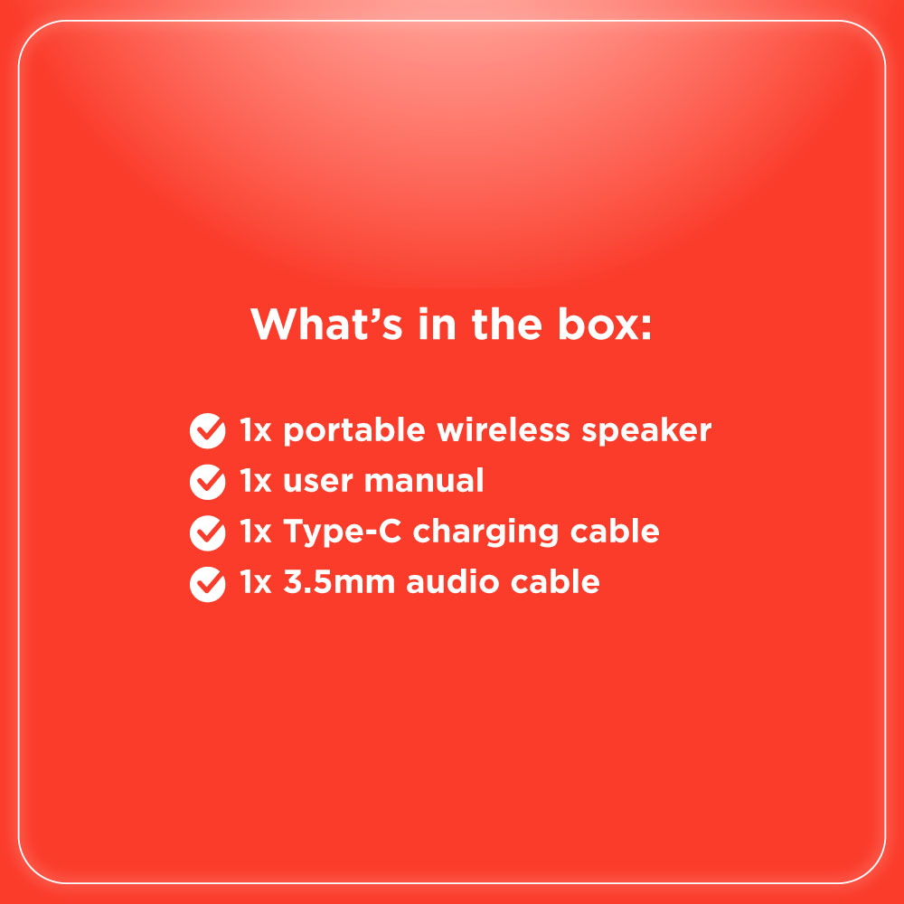 RadioShack 30W Bluetooth Speaker with RGB Lights, FM Radio, TWS & IPX5 Waterproof – Blue/Gray (Model 4001780) - Image 10
