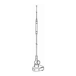 51" Hustler HQ27 Center-Load CB Antenna Kit with 3-Way Mirror Mount & 12 ft RG58 Coax (HQT)